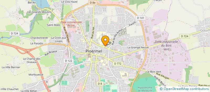 localisation de l'entreprise MJ INVEST  PLOERMEL