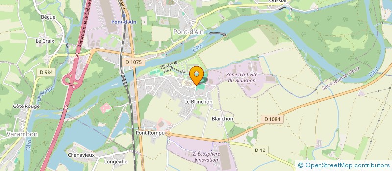 localisation de l'entreprise MJ INVESTISSEMENT  PONT-D'AIN