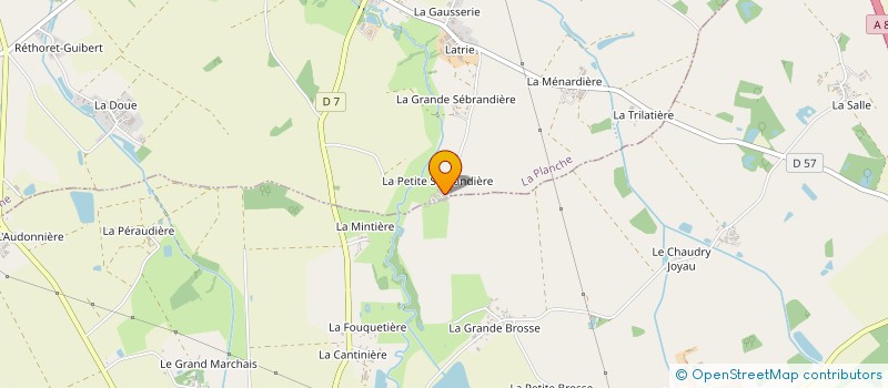 localisation de l'entreprise MJ INVESTISSEMENT  LA PLANCHE