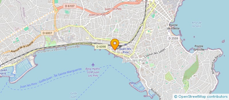 localisation de l'entreprise MJ INVESTISSEMENTS à ANTIBES
