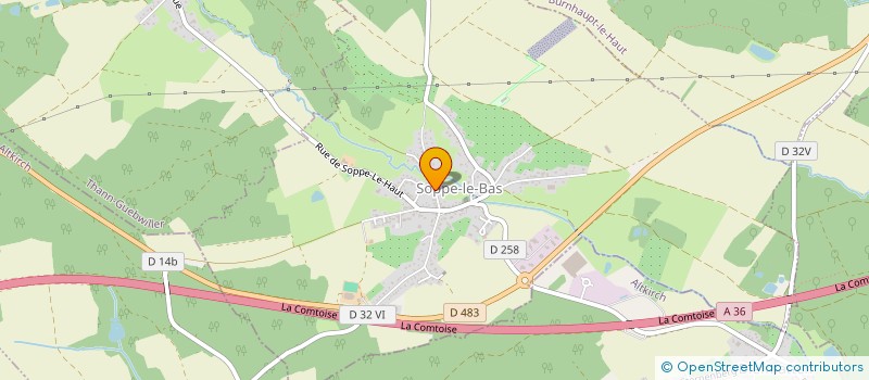 localisation de l'entreprise MJ ISOLATION à SOPPE-LE-BAS