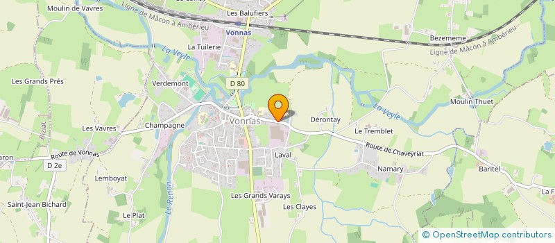 localisation de l'entreprise MJ KEMIE à VONNAS