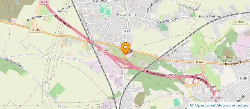 localisation de l'entreprise MJ LAVAGE  ESCAUDAIN