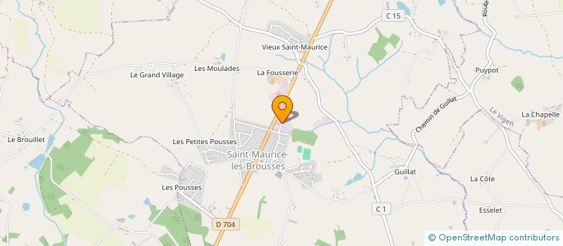 localisation de l'entreprise MJ LAVAGE à SAINT-MAURICE-LES-BROUSSES