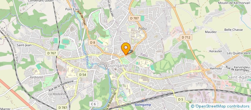 localisation de l'entreprise MJ LOCATIONS  GUINGAMP