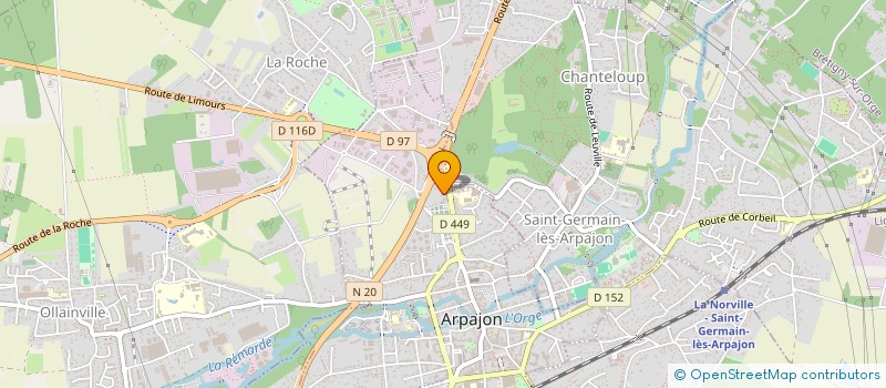 localisation de l'entreprise MJ LOCATIONS SARL à ARPAJON