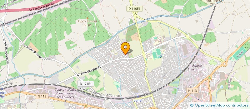 localisation de l'entreprise MJ MUSIC SHOW  LUNEL