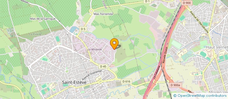 localisation de l'entreprise MJ NATURE  SAINT-ESTEVE