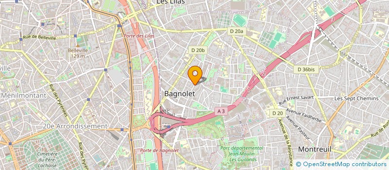 localisation de l'entreprise MJ PATRIMOINE à BAGNOLET
