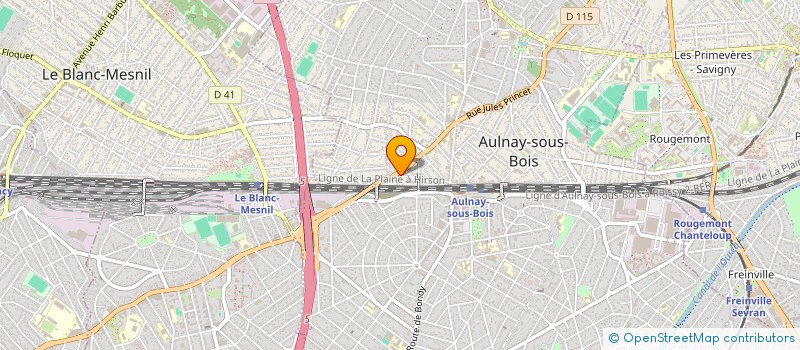 localisation de l'entreprise MJ PIZZA à AULNAY-SOUS-BOIS