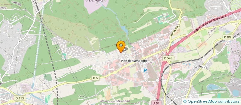 localisation de l'entreprise MJ PLAN DE CAMPAGNE à LES PENNES MIRABEAU