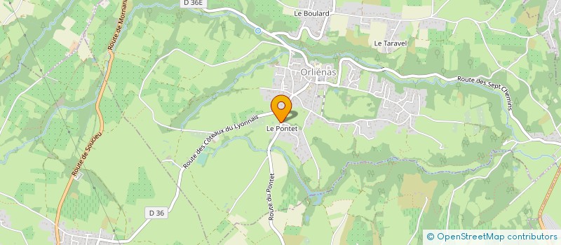 localisation de l'entreprise MJ PLOMBERIE  ORLIENAS