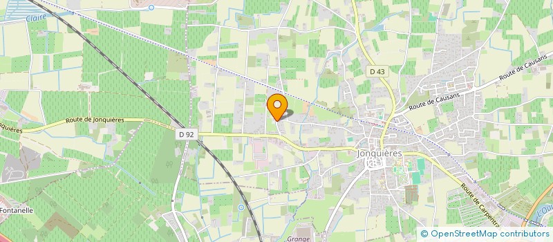 localisation de l'entreprise MJ PNEUS  JONQUIERES