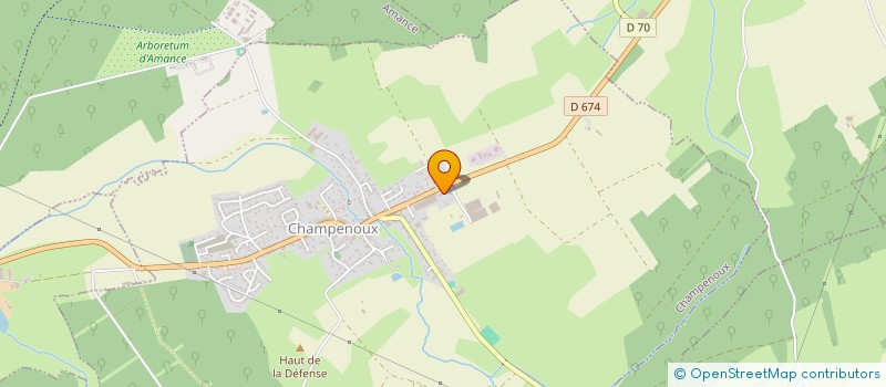 localisation de l'entreprise MJ PRODUCTION  CHAMPENOUX