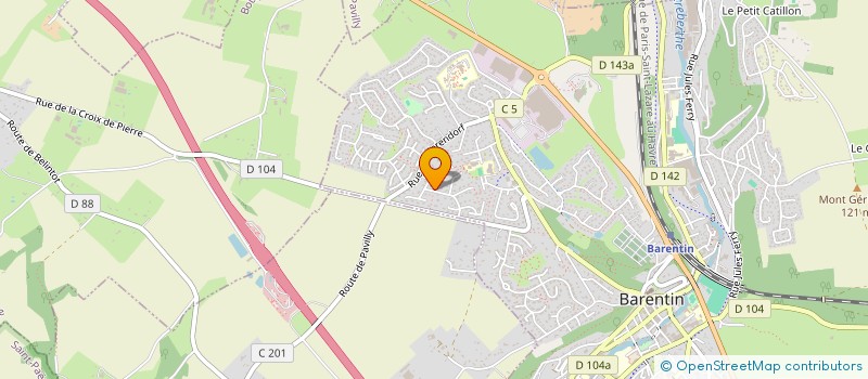 localisation de l'entreprise MJ RESTAURATION  BARENTIN