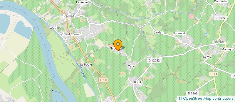 localisation de l'entreprise MJ RESTO  RIONS