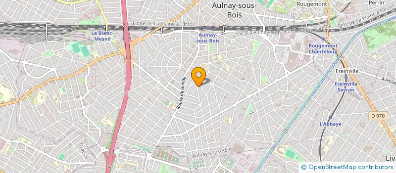localisation de l'entreprise MJ ROUTE DE BONDY à AULNAY-SOUS-BOIS