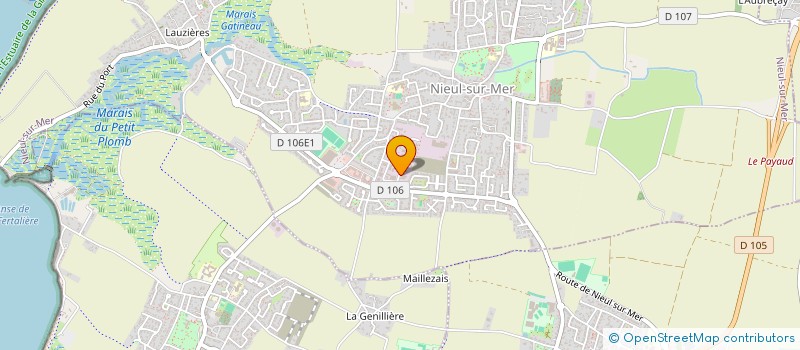 localisation de l'entreprise MJ SARL  NIEUL-SUR-MER