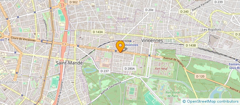 localisation de l'entreprise MJ SCOOTER  VINCENNES