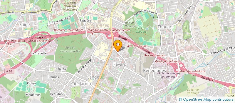 localisation de l'entreprise MJ SPORT  GRADIGNAN