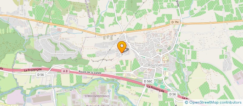 localisation de l'entreprise MJ STATION  ROUSSET