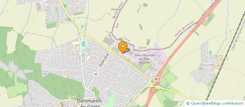 localisation de l'entreprise MJ+ TRANS à DAMMARTIN-EN-GOELE