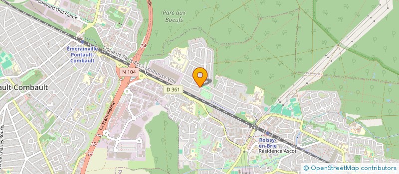 localisation de l'entreprise MJ TRANSPORTS  ROISSY EN BRIE