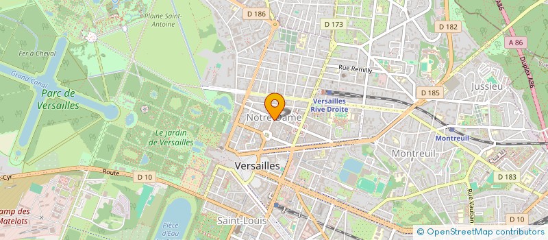localisation de l'entreprise MJ VERSAILLES à VERSAILLES