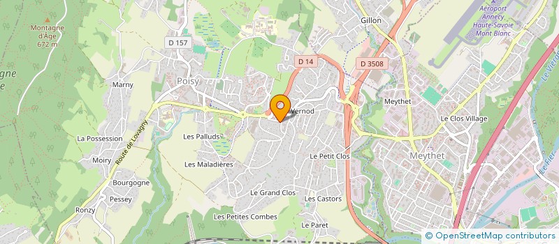 localisation de l'entreprise MJ1 CORP  POISY