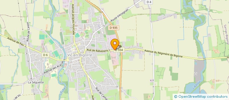 localisation de l'entreprise MJ2 G DIFFUSION SARL  VIC-EN-BIGORRE