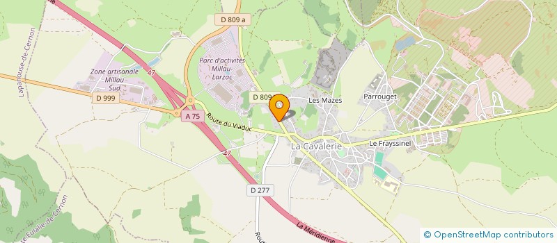 localisation de l'entreprise MJ2 TECHNOLOGIES  LA CAVALERIE