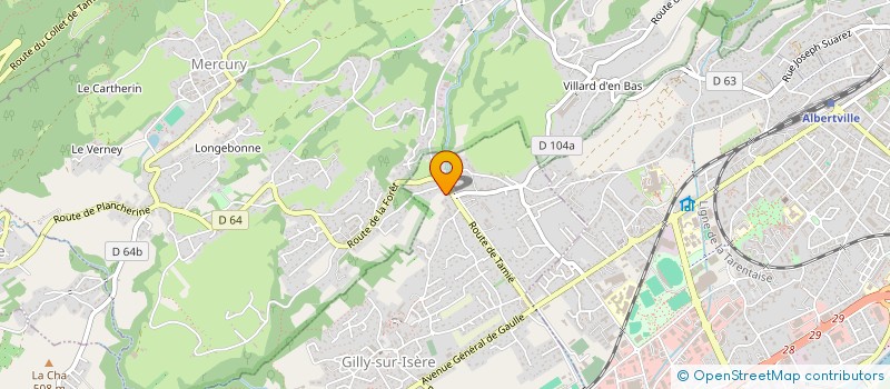 localisation de l'entreprise MJ21  GILLY-SUR-ISERE