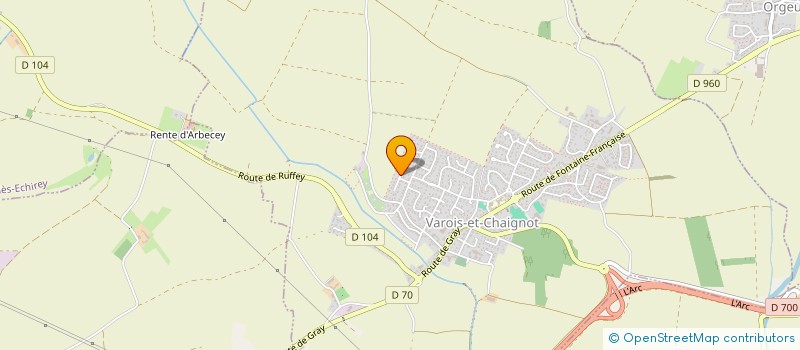 localisation de l'entreprise MJ2A  VAROIS-ET-CHAIGNOT