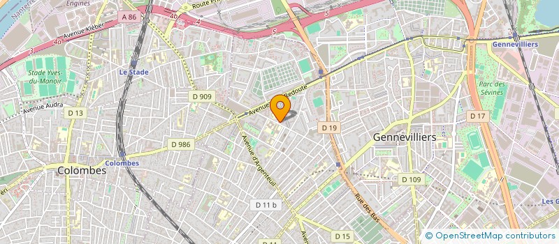 localisation de l'entreprise MJ2A  ASNIERES-SUR-SEINE