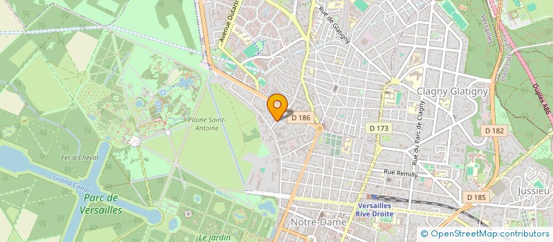 localisation de l'entreprise MJ2A CONSEIL à VERSAILLES