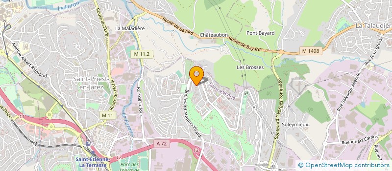 localisation de l'entreprise MJ2C  SAINT-ETIENNE