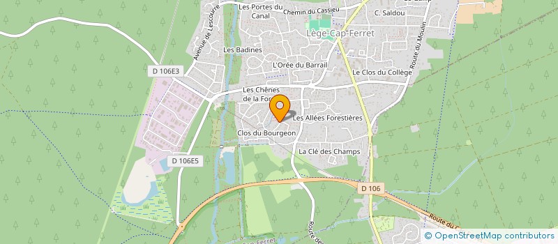 localisation de l'entreprise MJ2F AVENTURES  LEGE-CAP-FERRET