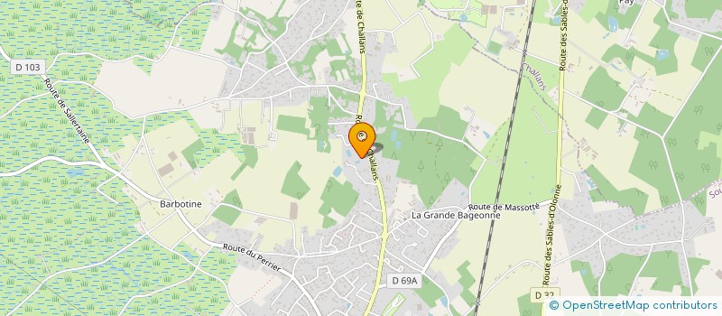 localisation de l'entreprise MJ85  FROIDFOND