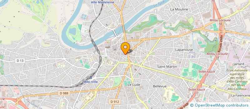 localisation de l'entreprise MJ90 à ALBI