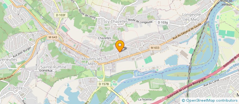 localisation de l'entreprise MJA 2  SCY-CHAZELLES