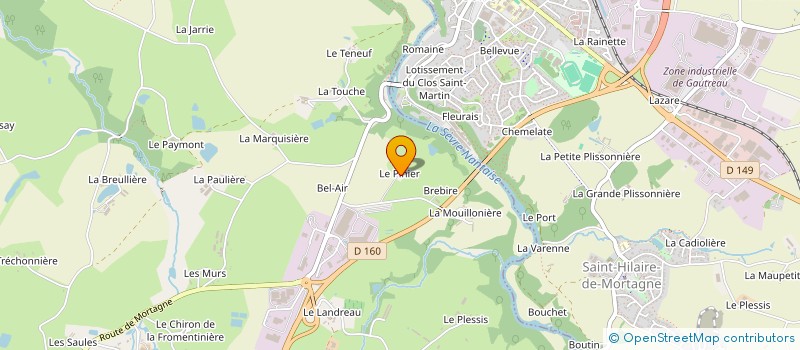 localisation de l'entreprise MJA  CHANVERRIE