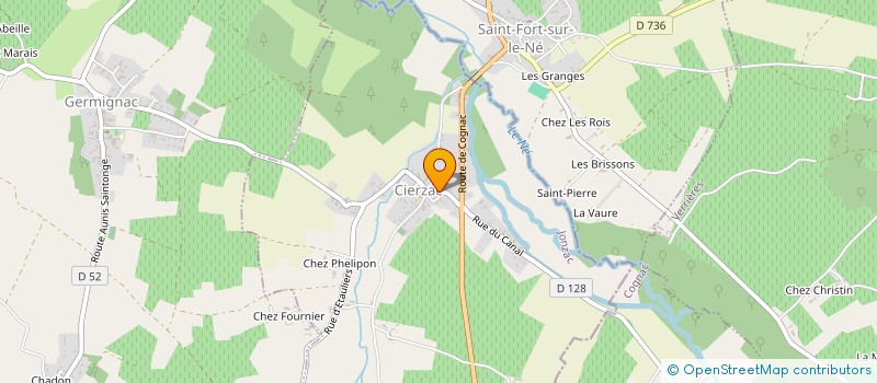 localisation de l'entreprise MJA à CIERZAC