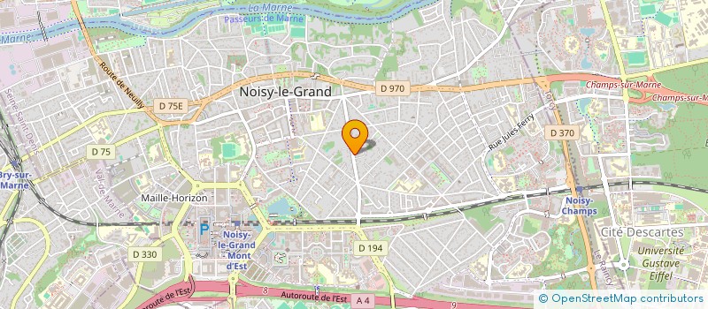 localisation de l'entreprise MJA  NOISY-LE-GRAND
