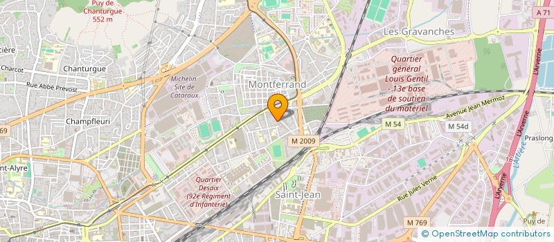 localisation de l'entreprise MJA  CLERMONT-FERRAND