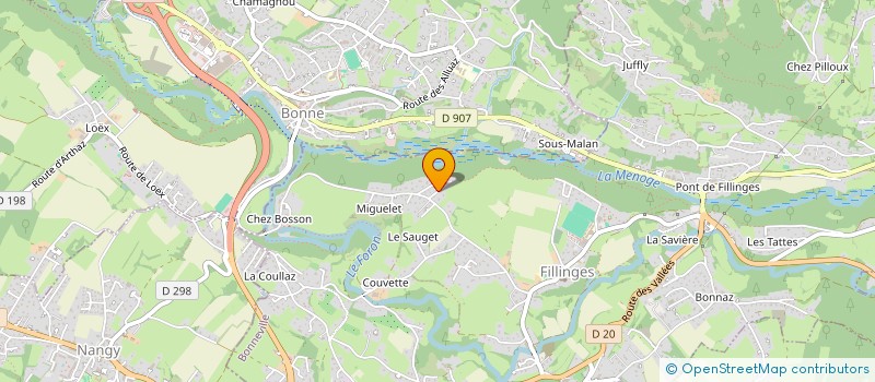 localisation de l'entreprise MJA DOUCET  FILLINGES