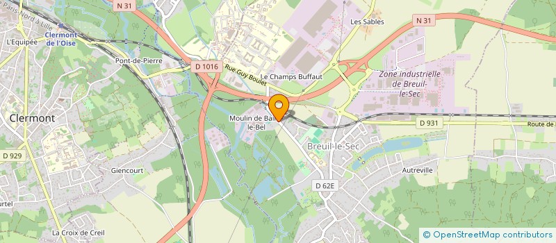 localisation de l'entreprise MJA HABITAT à BREUIL-LE-SEC