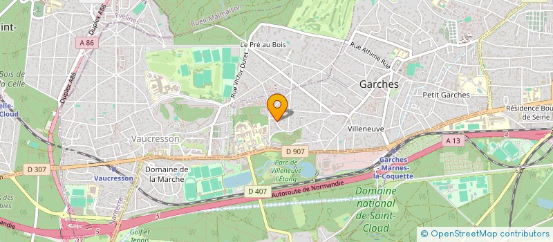 localisation de l'entreprise MJA IMMO à GARCHES