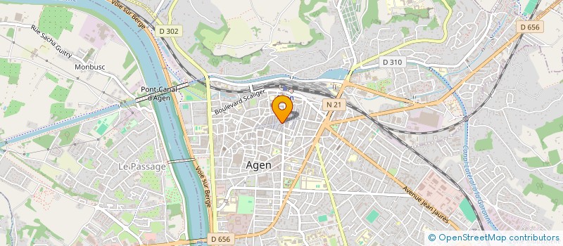 localisation de l'entreprise MJB  AGEN