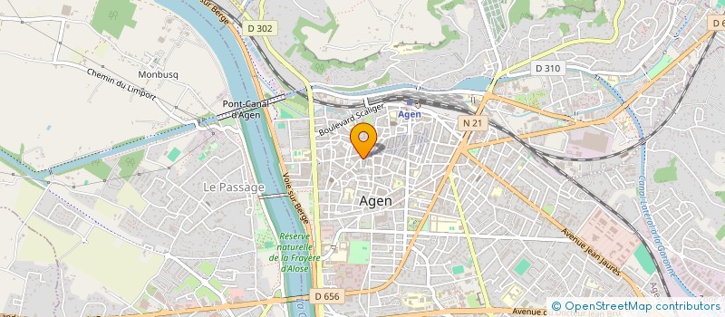 localisation de l'entreprise MJB à AGEN