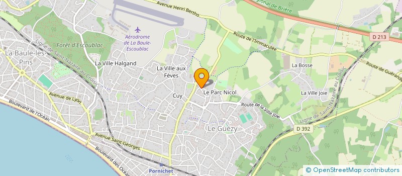 localisation de l'entreprise MJB  LA BAULE-ESCOUBLAC